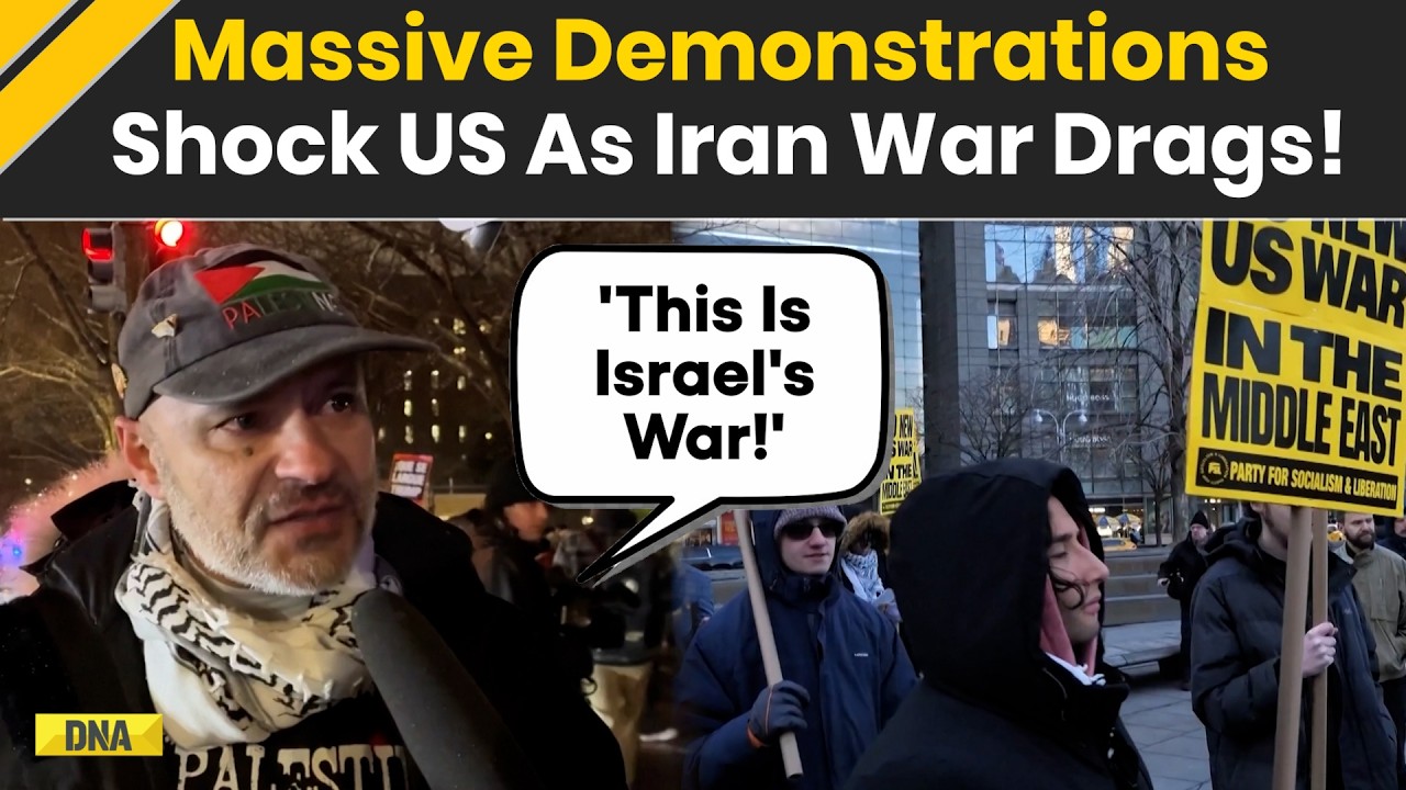 US Iran War: 'Stop The War' Americans Hold Huge Demonstrations As Israel Iran War Drags Into 5th Day