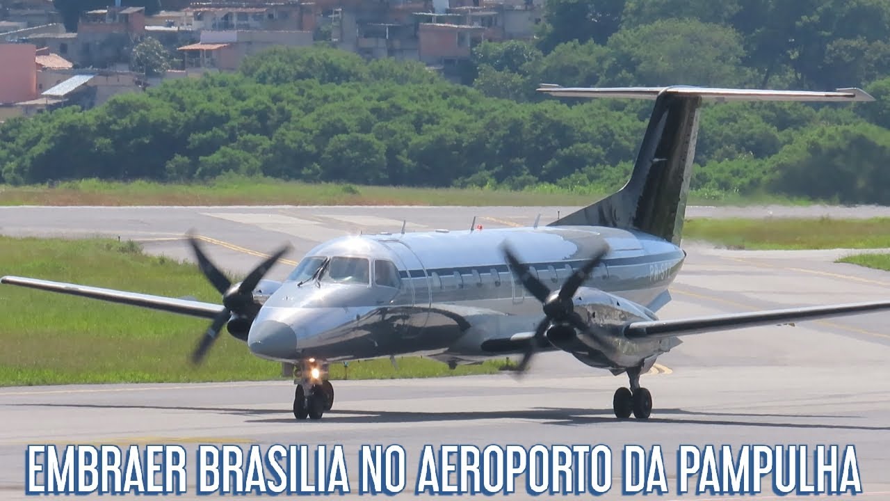 EMBRAER EMB-120ER BRASILIA (PR-STZ) NO AEROPORTO DA PAMPULHA