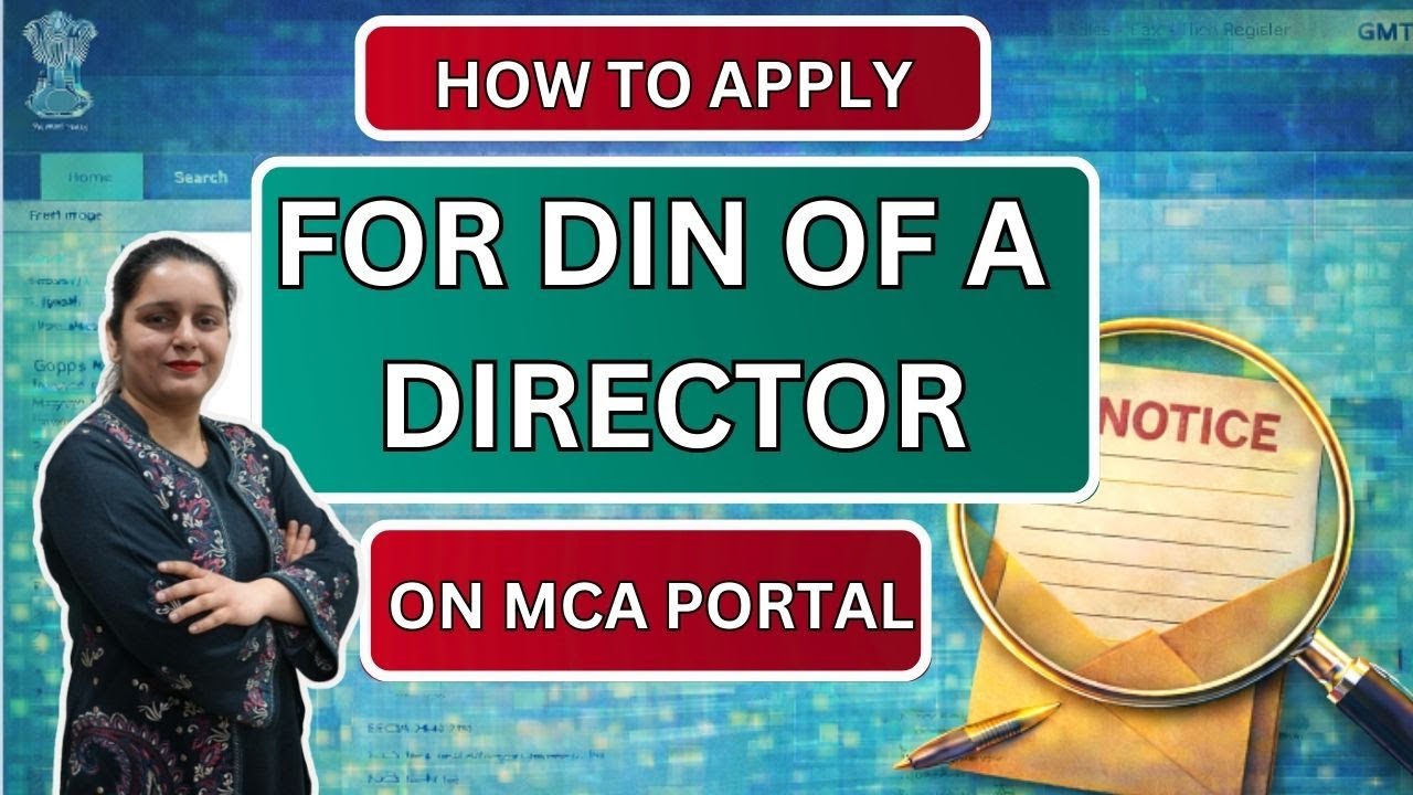 How to Apply for DIN of a Director on MCA Portal | Step-by-Step Process | DIN Registration Online