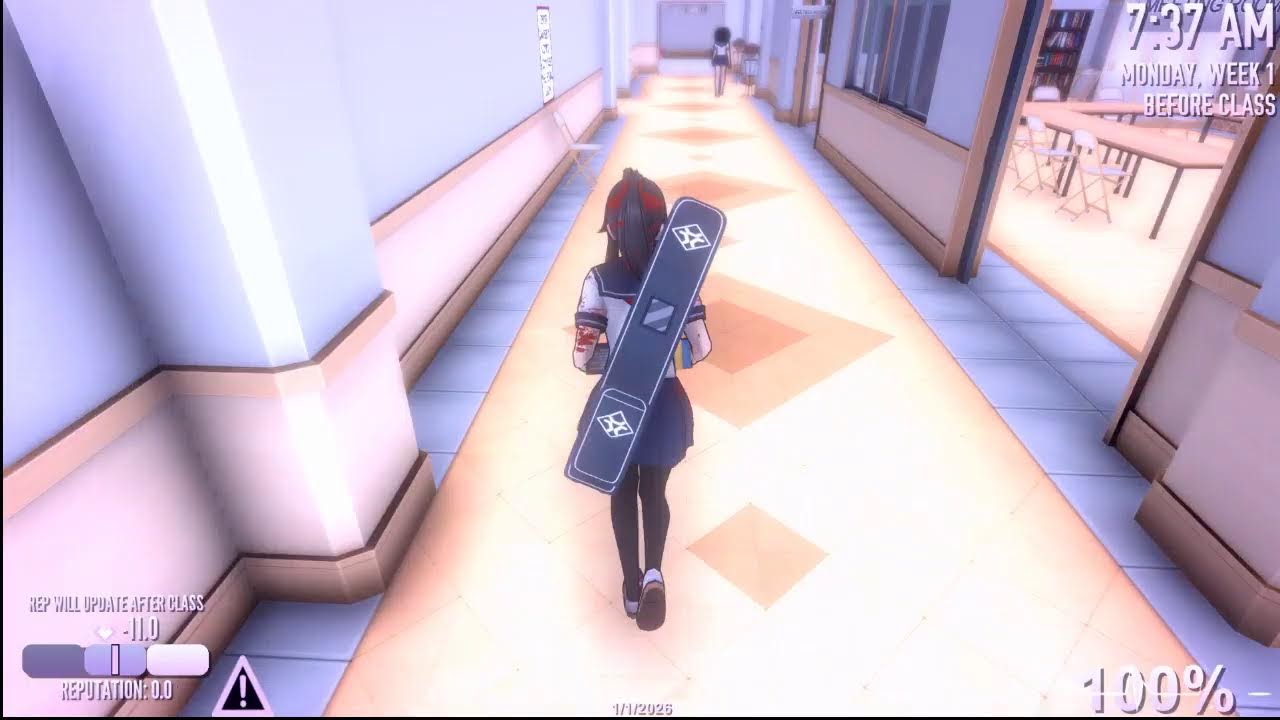 playing the real yandere game (i have a mic)