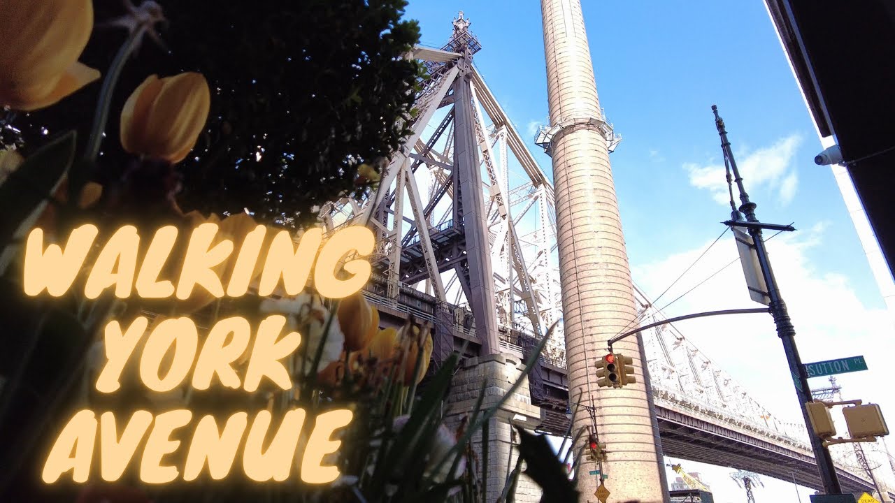 Walking NYC : York Avenue from 59th Street to Carl Schurz Park (April 30, 2021)