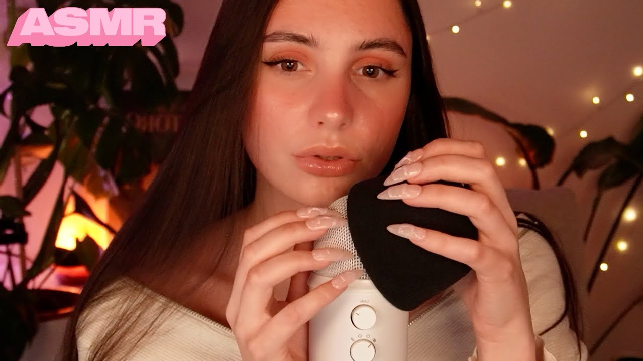 ASMR WHISPERING 💬 zu softem Mic Scratching 🎙️ (mit/ohne Popschutz)