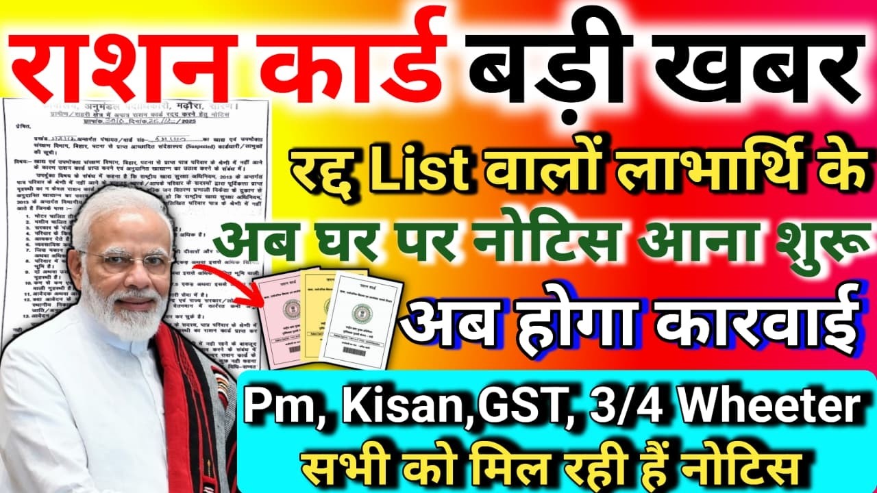 Ration Card Big Update 2026 | Rejected List वालों को नोटिस | अब होगी कार्रवाई 😧