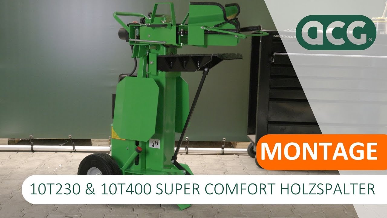 Montage des Holzspalters 10T230/10T400 SUPER COMFORT | ACG Holten #Holzspalter #Montage #8Tonnen#acg