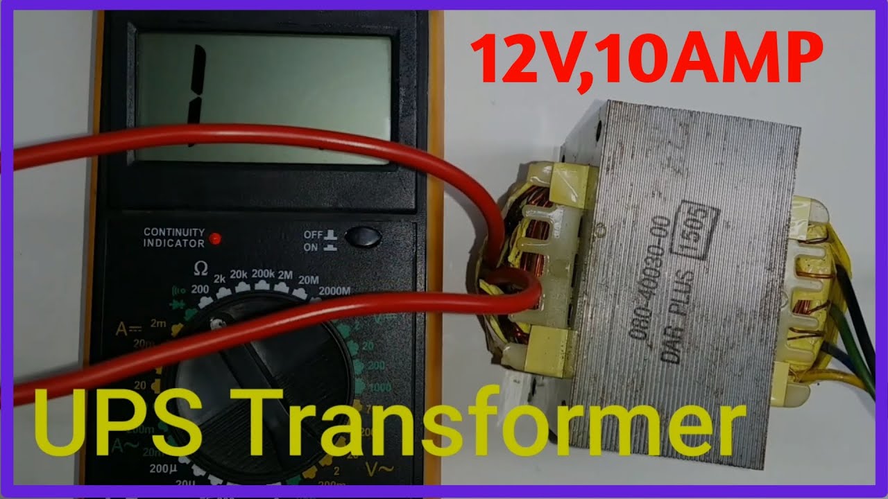How to get UPS Transformer 12V Output | UPS Transformer Wire identification | UPS Transformer