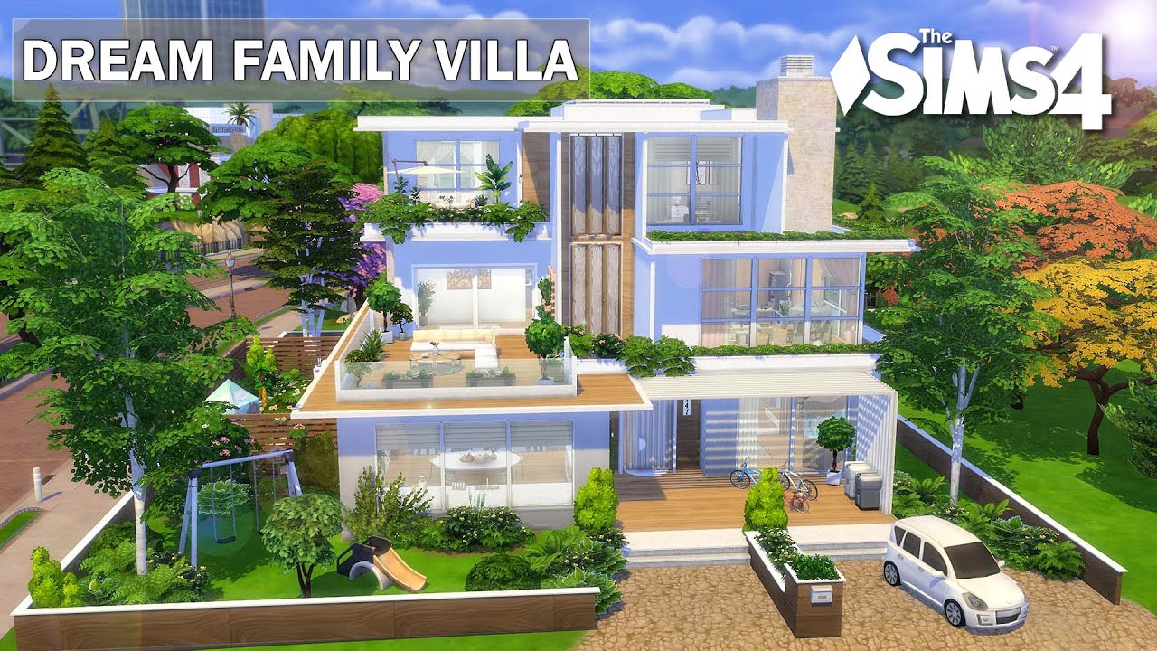 Dream Family Villa 🧸... with 4 Childrens & Toddler 🍼 | No CC | Artworks | Stop Motion | Sims 4 Video