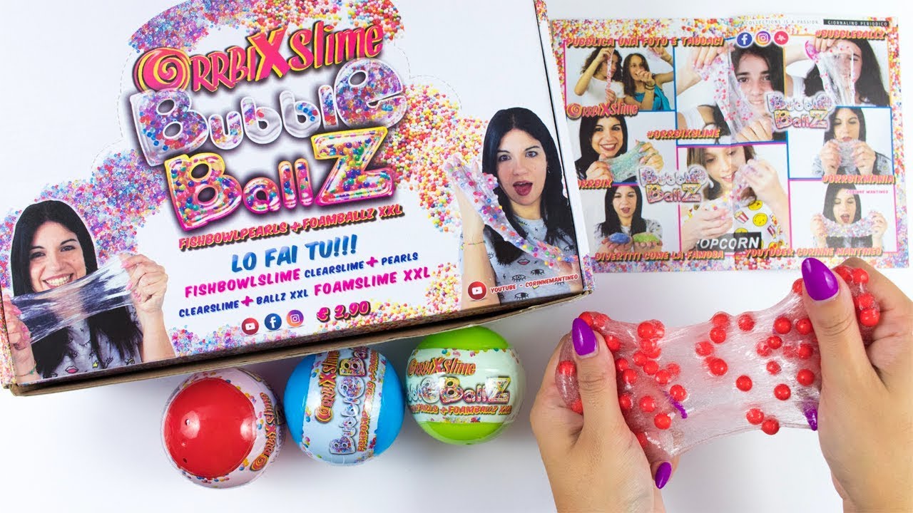 Apro i nuovi BUBBLE BALLZ Orrbix!! FISHBOWL Slime in EDICOLA