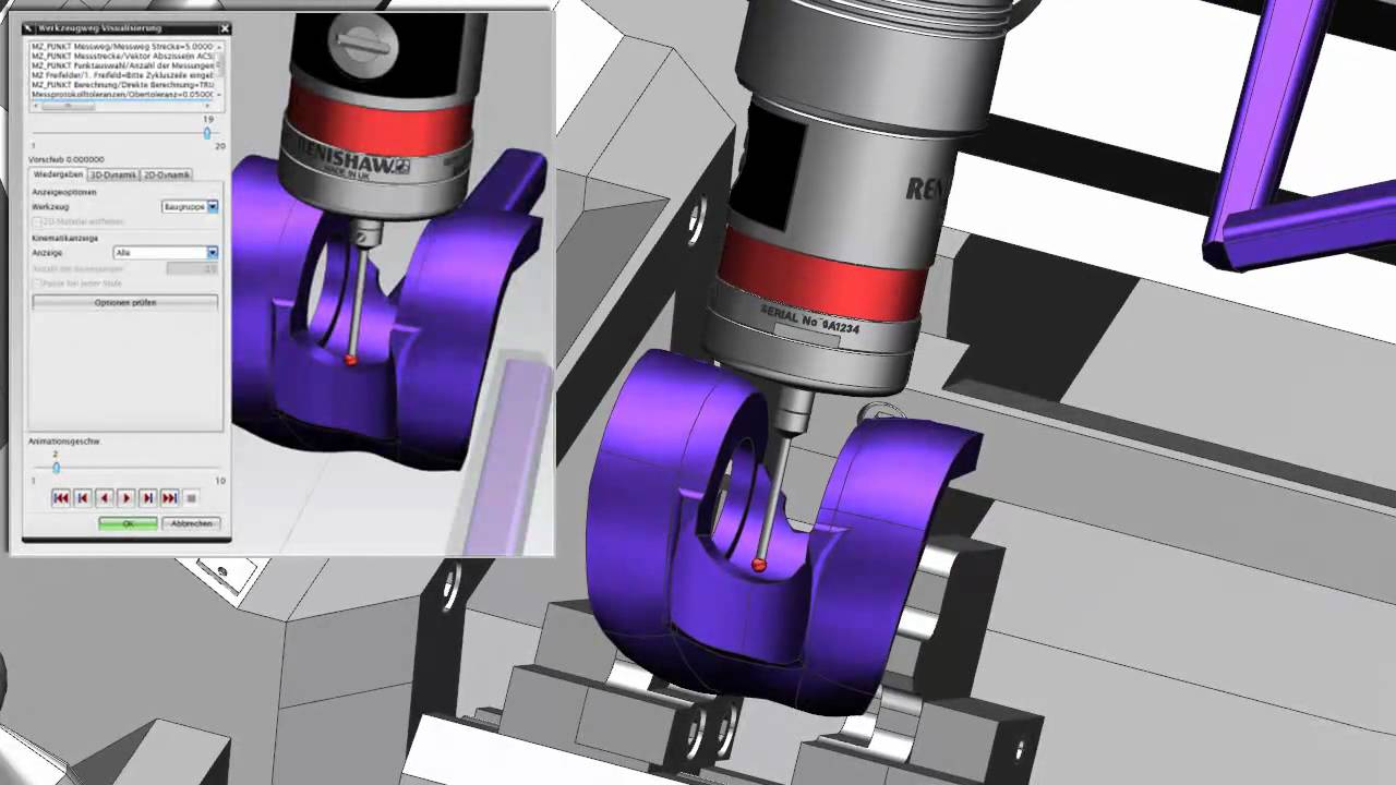 On machine probing with UserCycle for SIEMENS NX CAM by JANUS Engineering AG