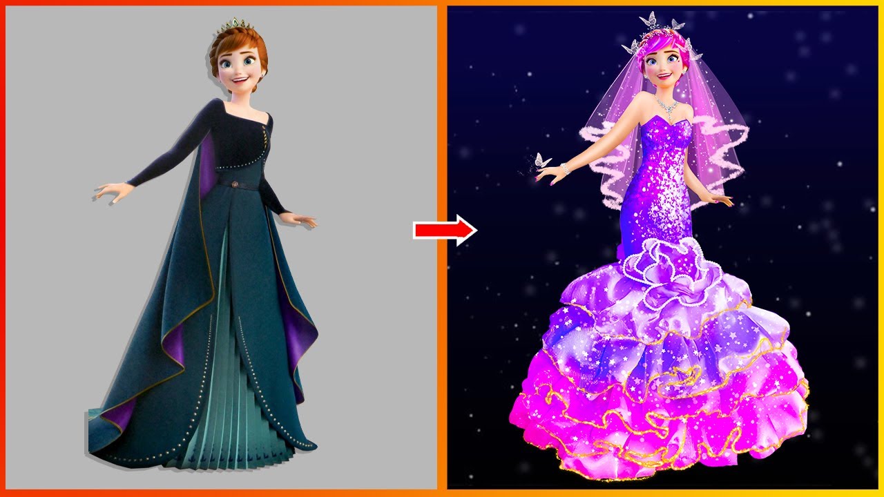 Frozen: Anna Glow Up - Disney Princesses Transformation