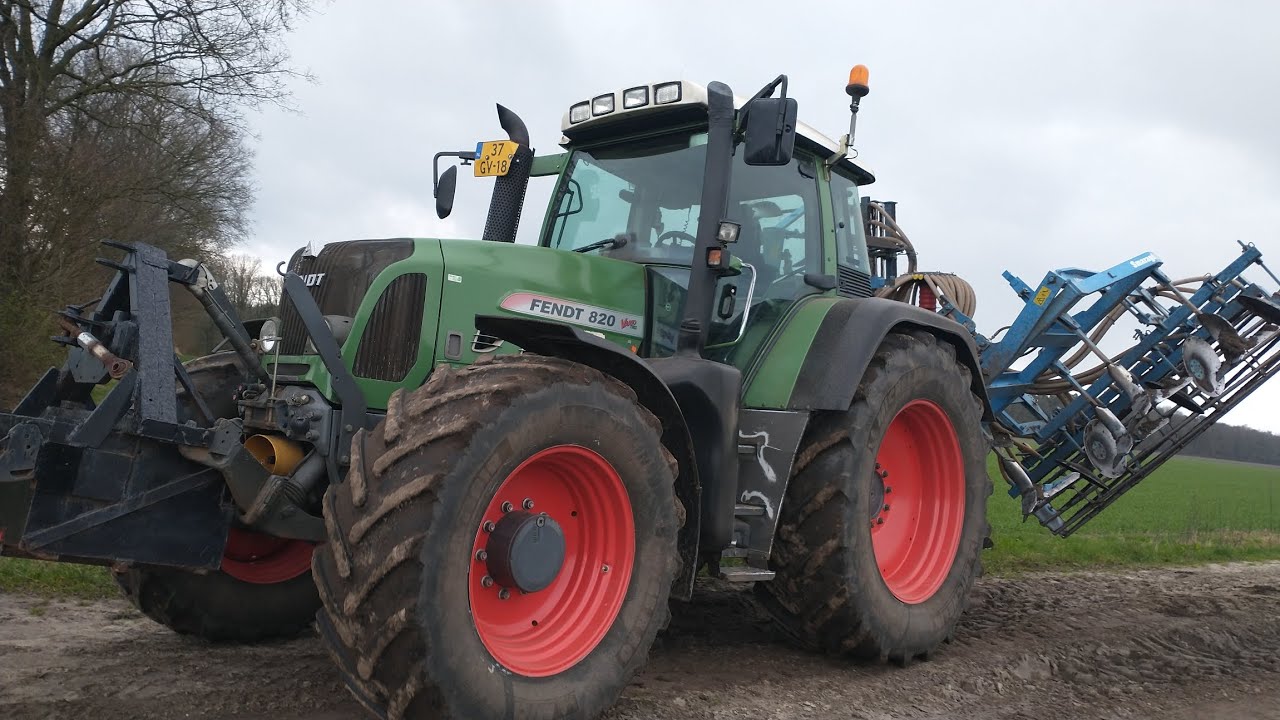 | Fendt 820 vario TMS + Lemken Smaragd 9| Cultiveren | Cultivating |