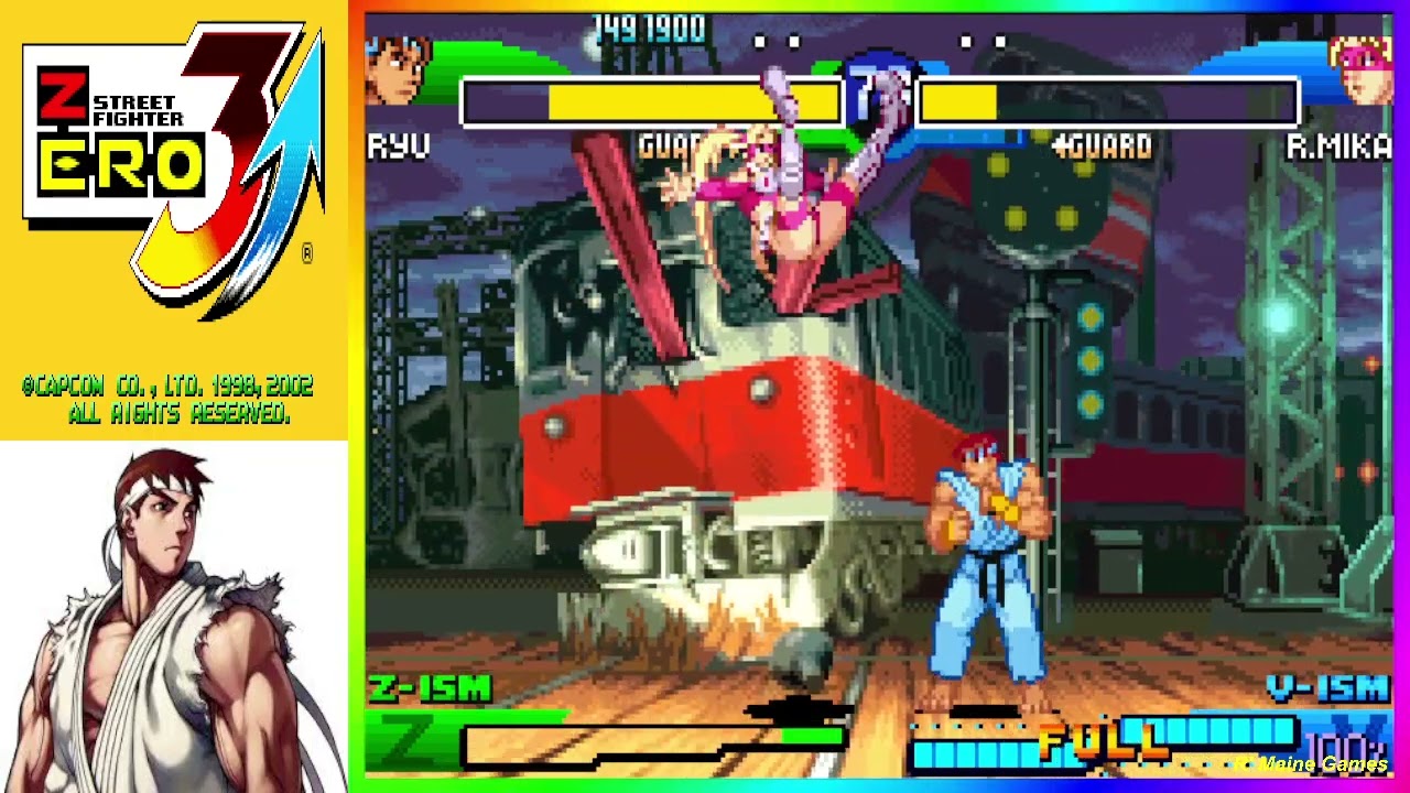 STREET FIGHTER ZERO 3 UPPER - [ GBA / 1998 ]  - 💥RYU💥 FULL GAMEPLAY
