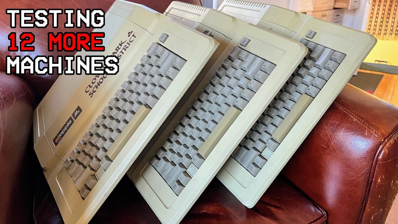 Could the Apple IIe be the most reliable machine ever? (Testing 12 more of them)