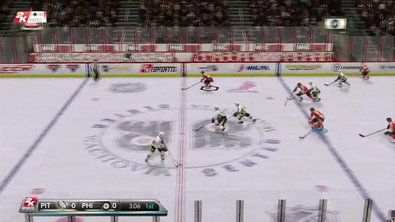 NHL 2K10 franchise: PENGUINS vs FLYERS (2011/12 season) 1080p
