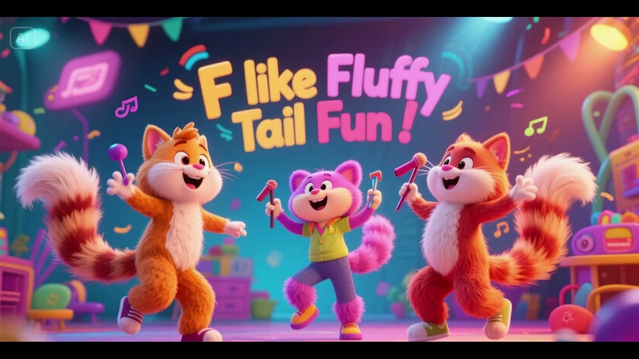 🅵🐰 F comme Fluffy Tail | Chanson amusante pour enfants