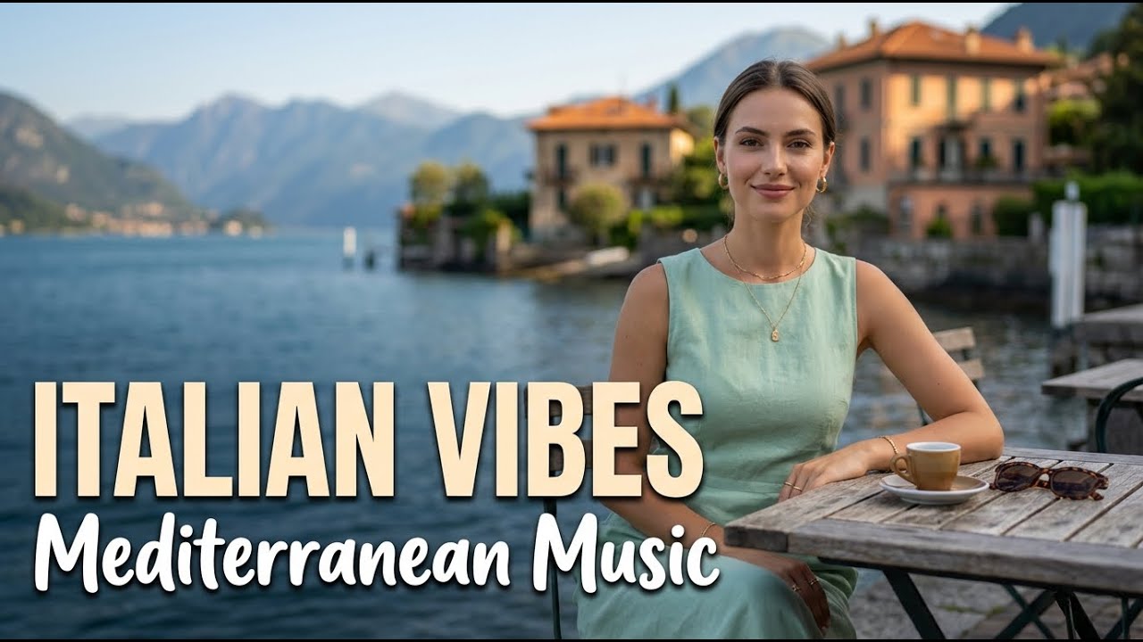 Mediterranean Dream Escape 🌊 Italian Music 2+ Hours | Amalfi Coast & Lake Como Scenic Relaxation 4K