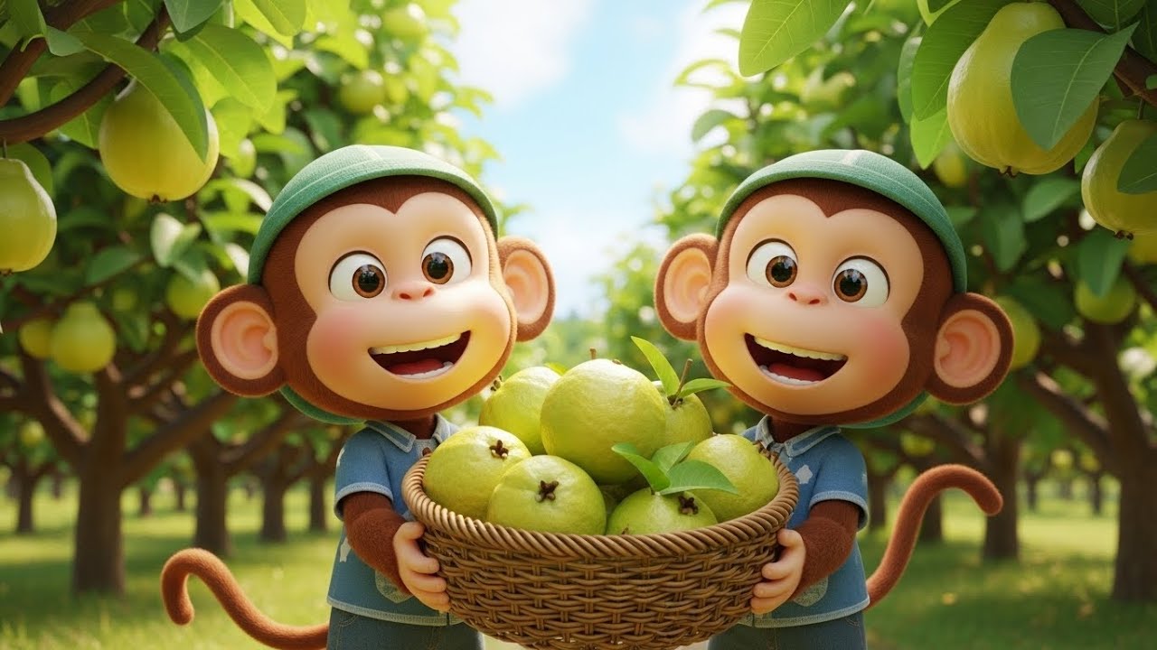 Milo the Monkey Grows Guavas 🍈 | 3D Cartoon Farm Story for Kids | Fun Orchard Adventure