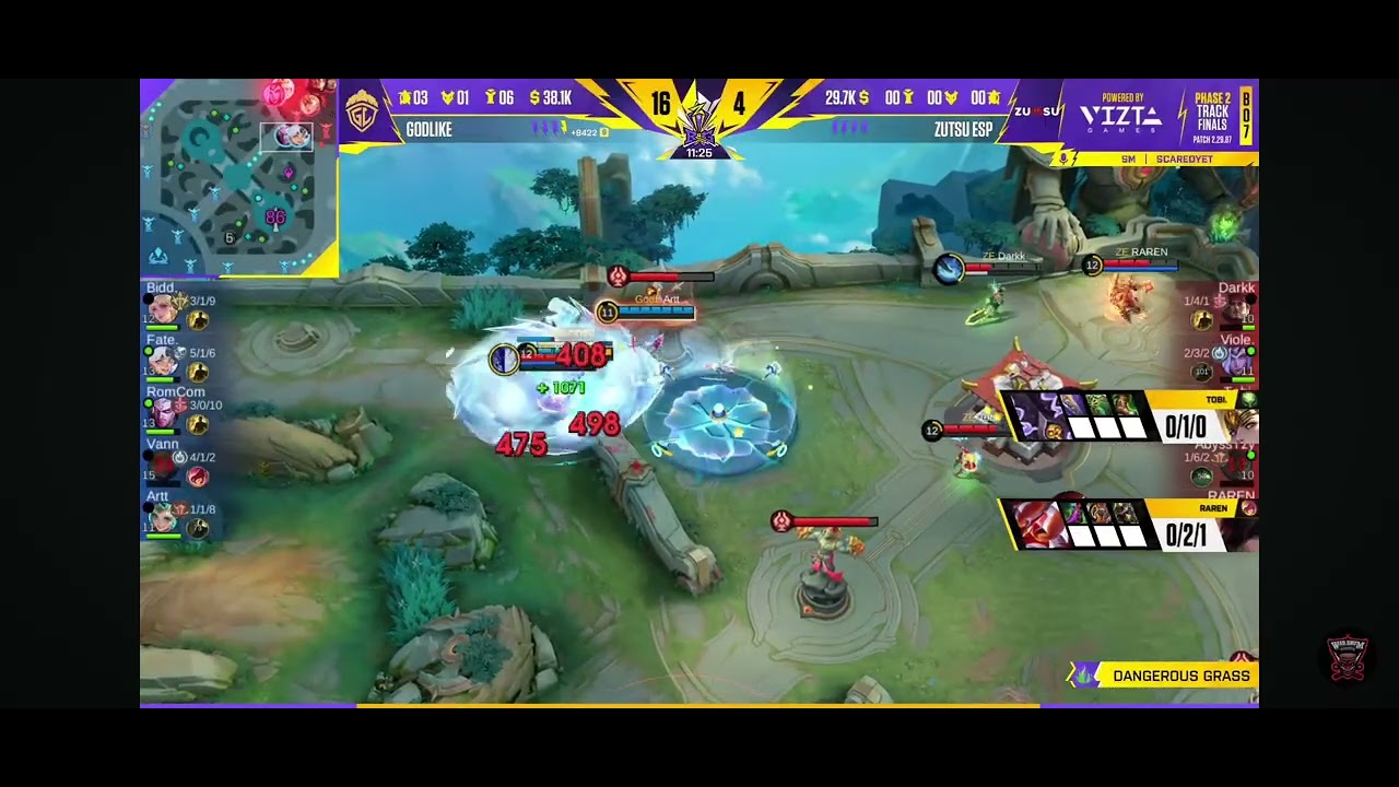 GodL Bidd bid farewell to Zutsu eSports. GodLike eSports Vs Zutsu eSports (Game 2) 