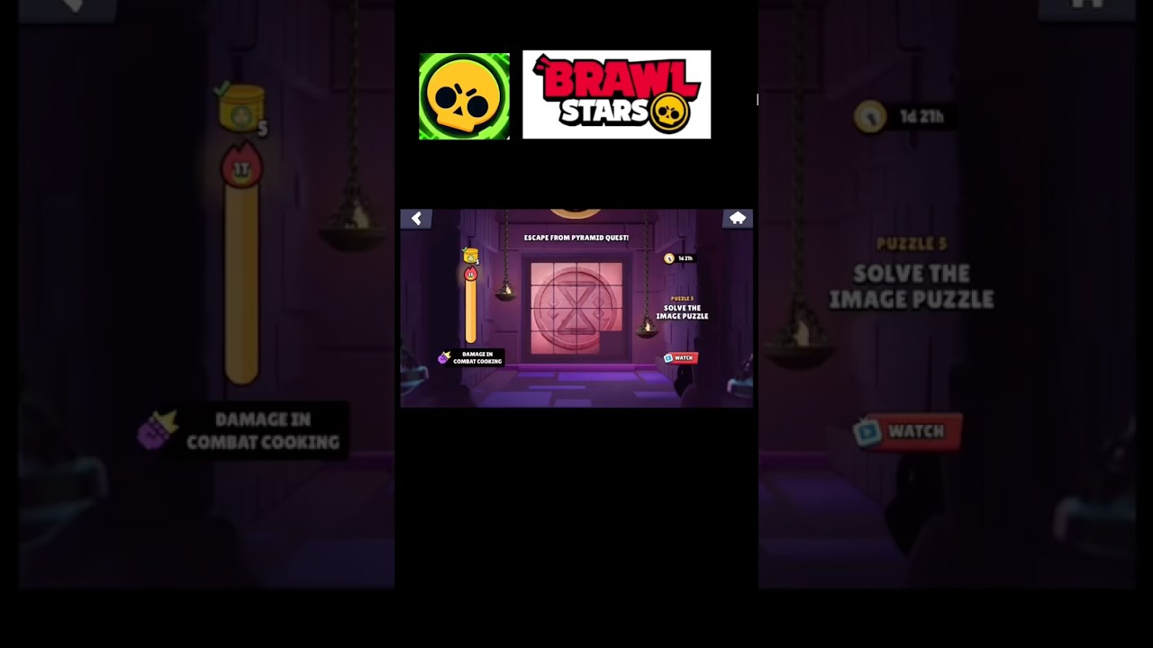 How to Solve Escape Pyramid Quest Puzzle 5 Easy! 😱 #brawlstars