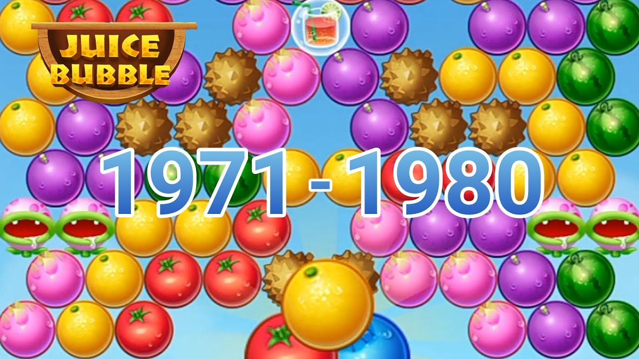 Shoot bubble fruit splash, level 1971-1980
