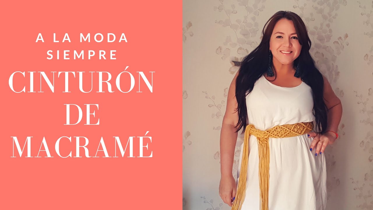Cómo hacer un cinturón de macramé, moda con macramé