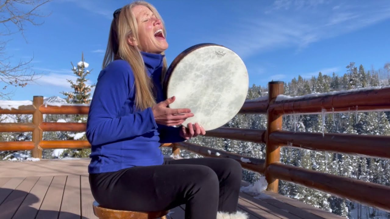 Drum your Prayers - a Mantra Practice Rhythm Postcard with Christine Stevens