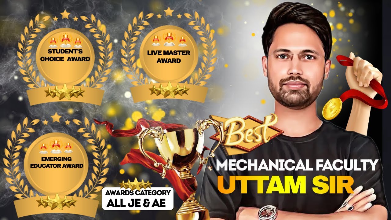 Classplus Award 🥇 | Thanks Everyone 🙏 | Uttam Sir Mechanical Best Educator in AE JE Catogary 2023