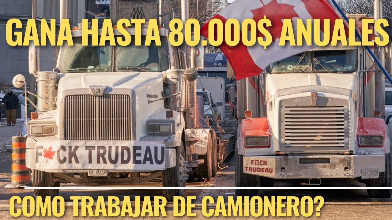 Como ser un Camionero en Canadá? 🍁  Requisitos,  OFERTAS LABORALES!