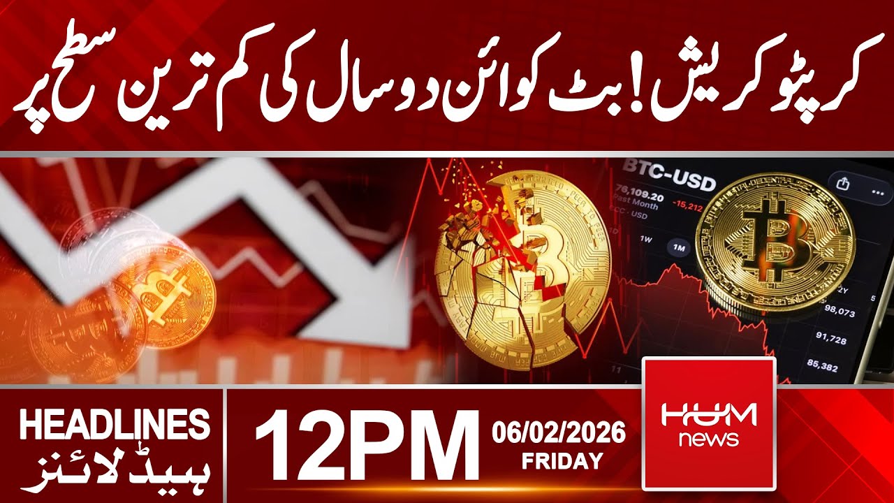Bitcoin Hits 2-Year Low—$20 Trillion Wiped Out! | Global Crypto Shock | 12 PM Headlines | Hum News