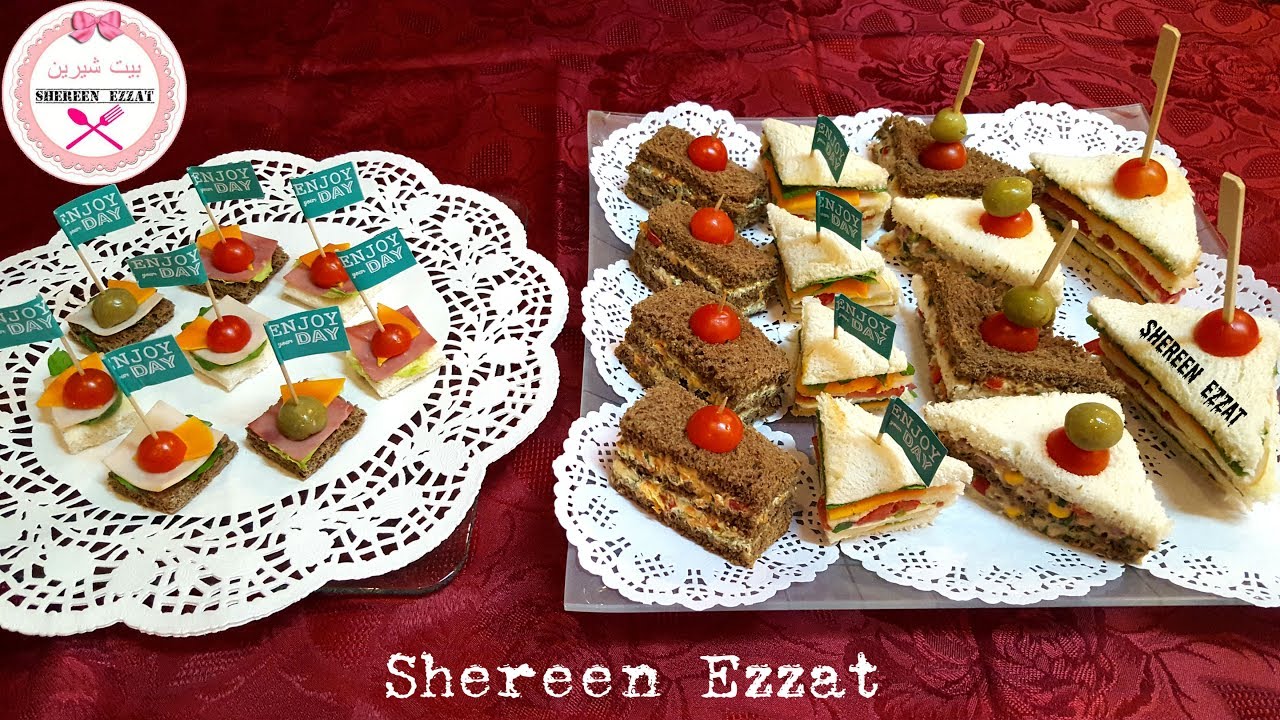 تشكيلة كلوب ساندويتش(Club Sandwiches) رائعة لحفلات الشاى واعياد الميلاد