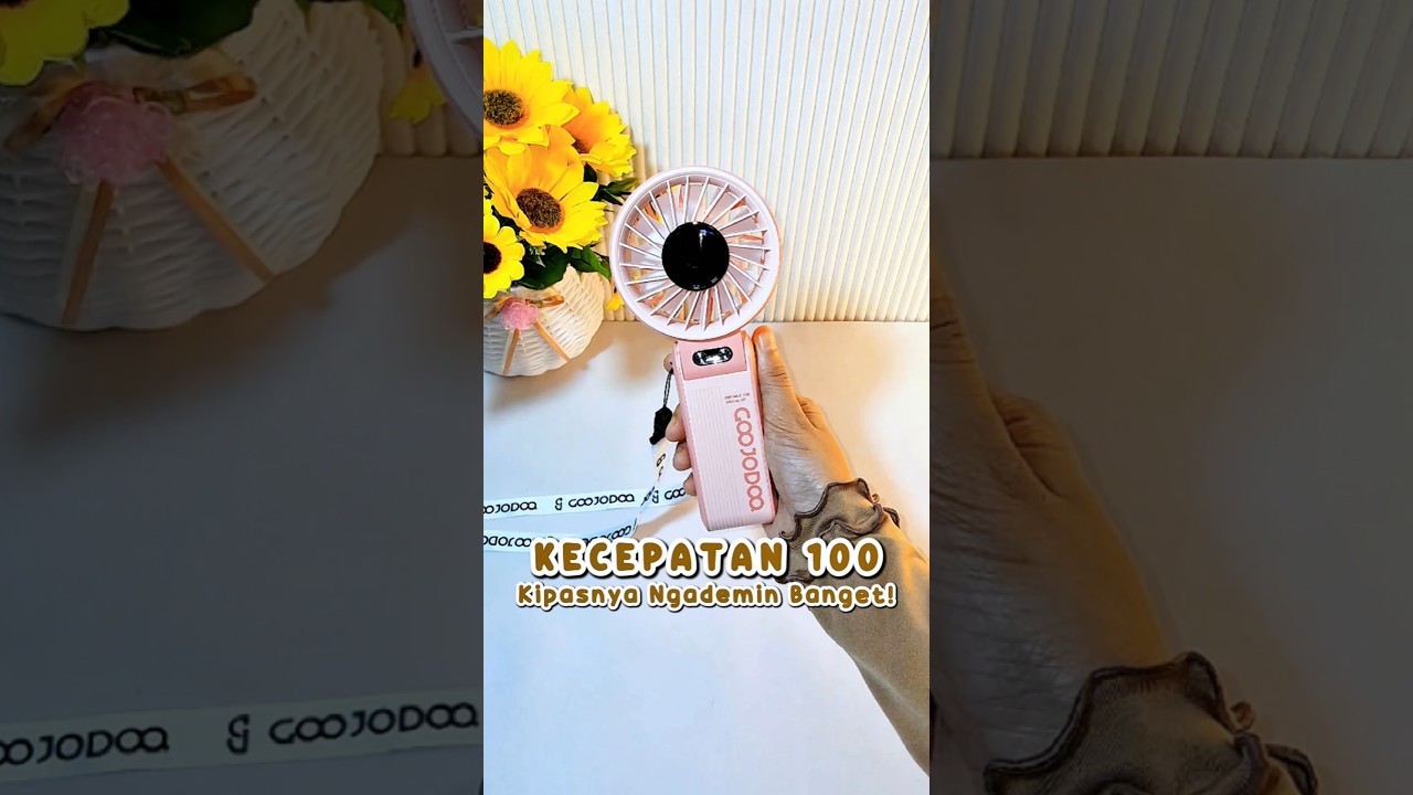 Kipas Angin Mini Dengan Kecepatan Angin Level 100! #goojodoq #minifan #kipasangin #racunshopee  #fyp