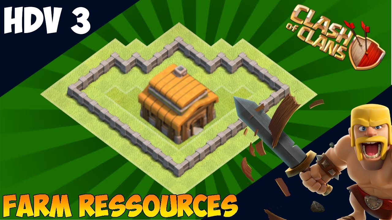 HDV 3 farm 2020 | PROTECTION OR ET ELIXIR | Clash of Clans