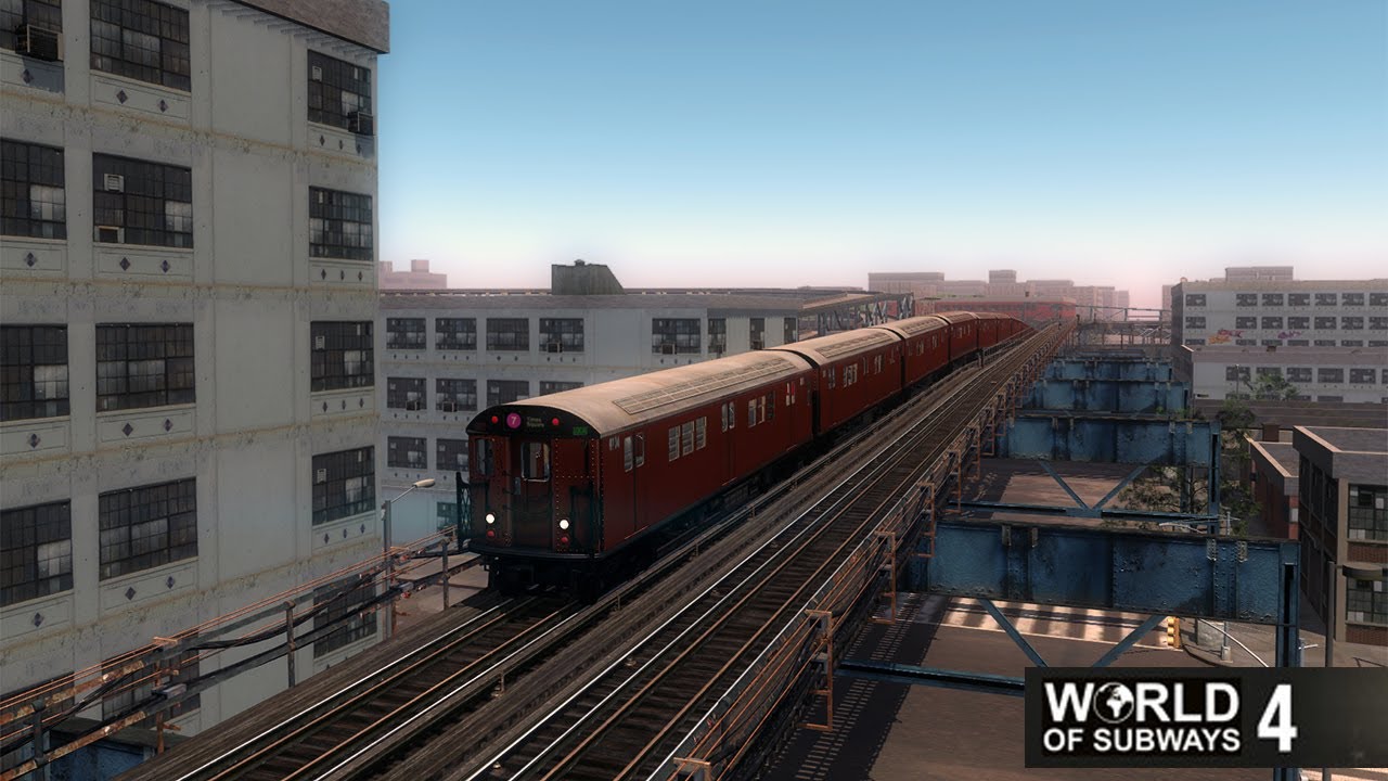 World of Subways 4 - New York Line 7 | Full route | Unedited | Max graphics