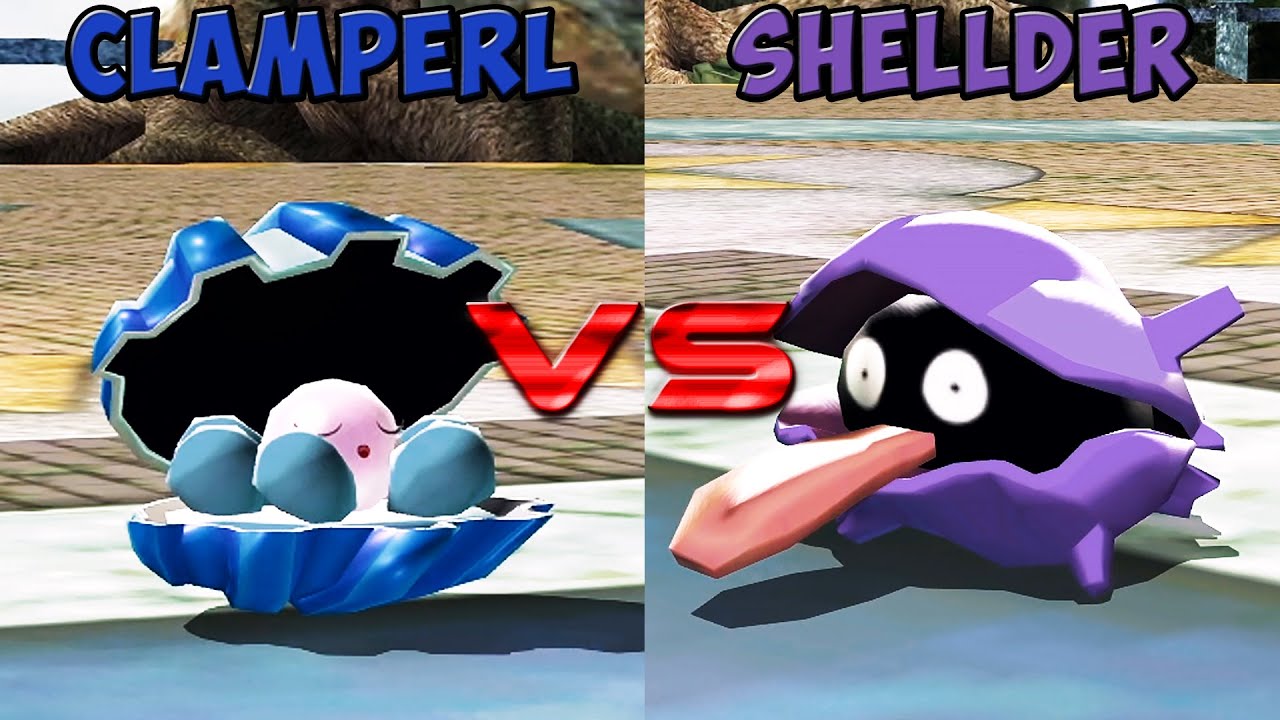Pokemon battle revolution - Clamperl vs Shellder
