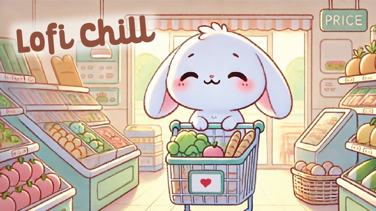 Bunny Lofi Chill Music 🥦🥕 3 Hour Happy Lofi Song 🐇 Cute Lofi 🎵 cute & relaxing music 🎧 Lofi Hip Hop
