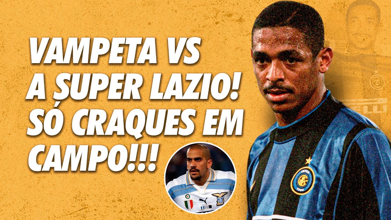 A estréia de Vampeta na Inter contra uma Super Lazio Campeã Italiana - Final da Super Copa da Itália
