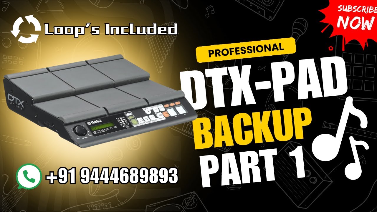 Yamaha DTX Backup || Part - 1 || Professional Tones || +91 9444689893