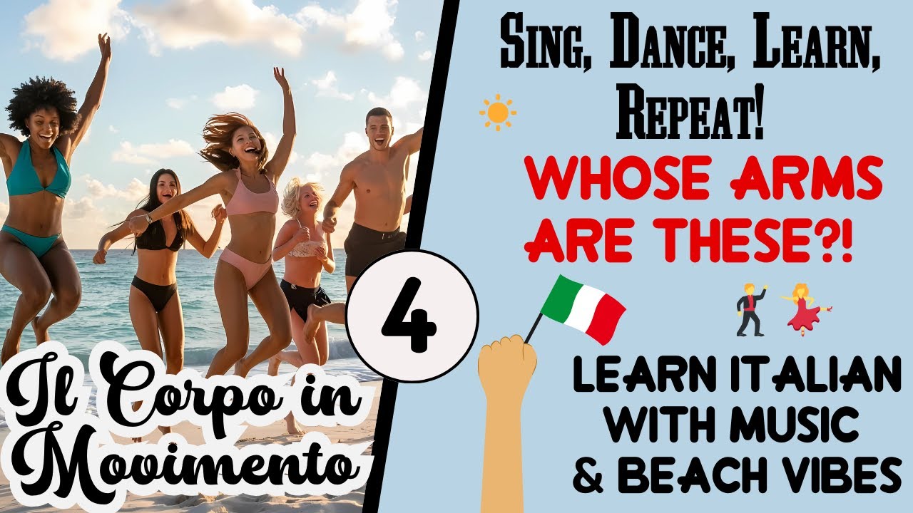 Learn Italian with Songs | Body Parts Vocabulary "Corpo in Movimento"