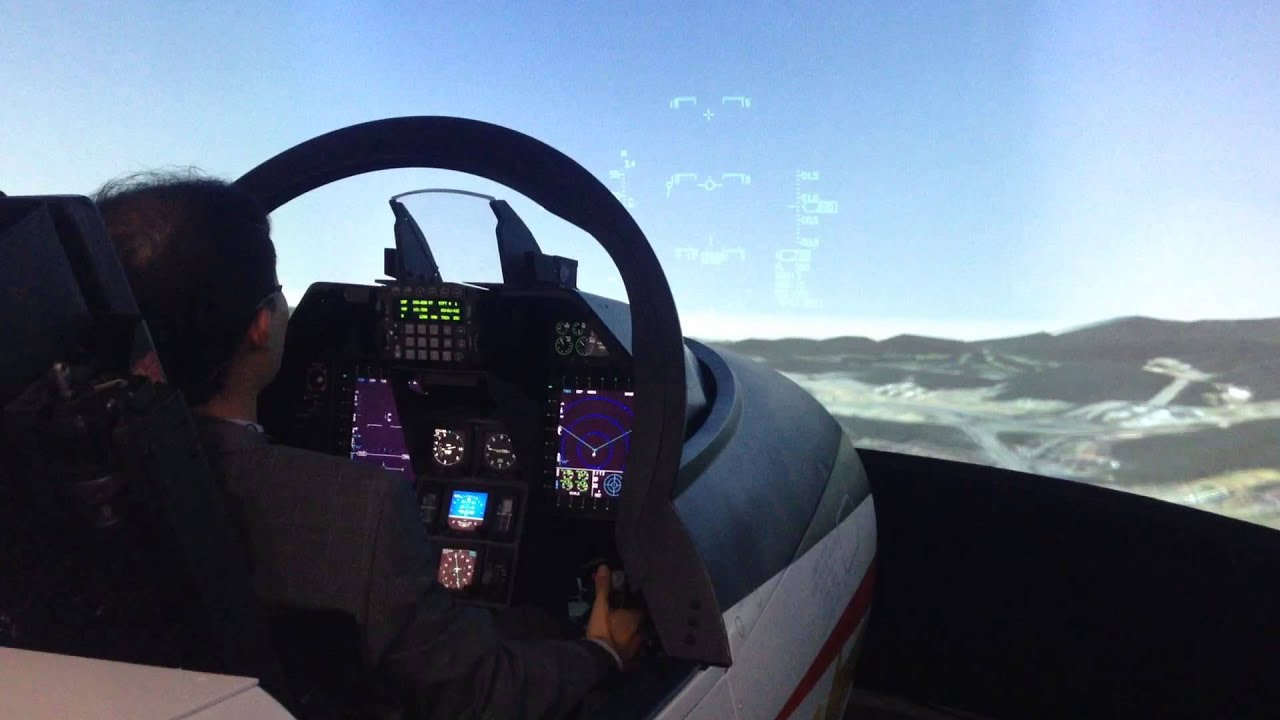 A T-50 Simulator at Seoul Air Show 2015