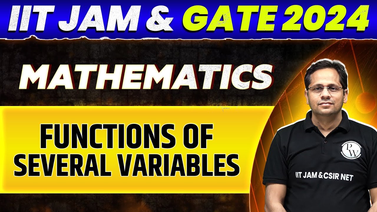 IIT JAM & GATE 2024 : Mathematics - Functions of Several Variables PYQ