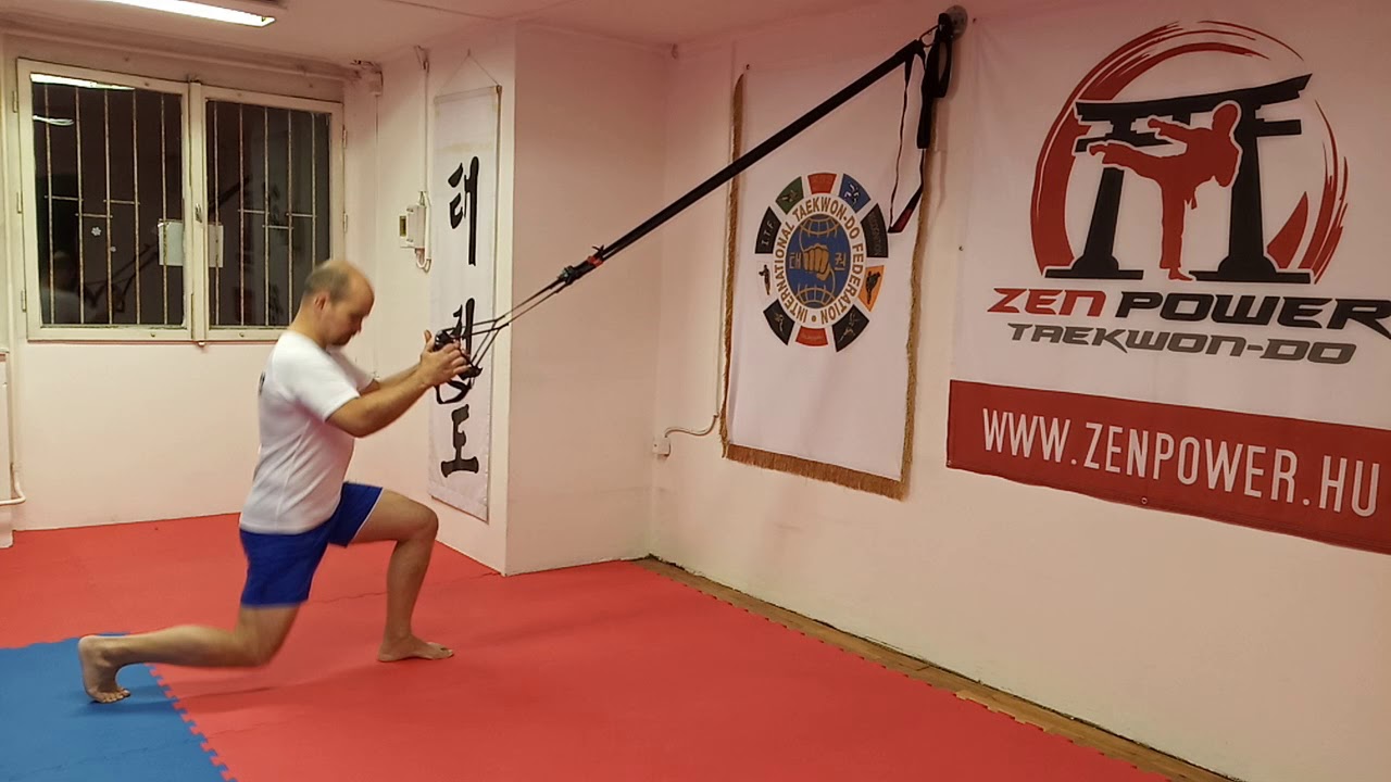 Csabi Mester - Gyakorlattár - TRX hátra kitörés