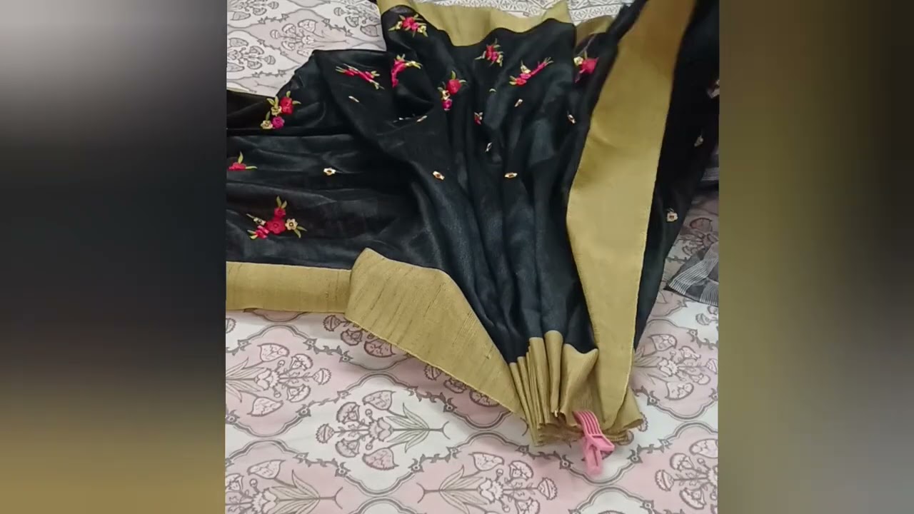 Easy గా saree pre-pleating బెడ్ మీద or floor మీద/beginners easy saree pre-pleating on a bed or floor