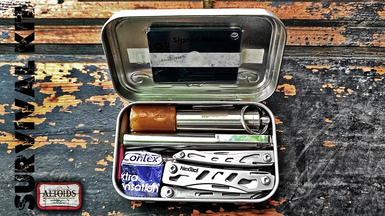 Мой набор ВЫЖИВАНИЯ в коробке Altoids/Barkleys@CorcoranALAltoids Survival Kit/Аlarm box