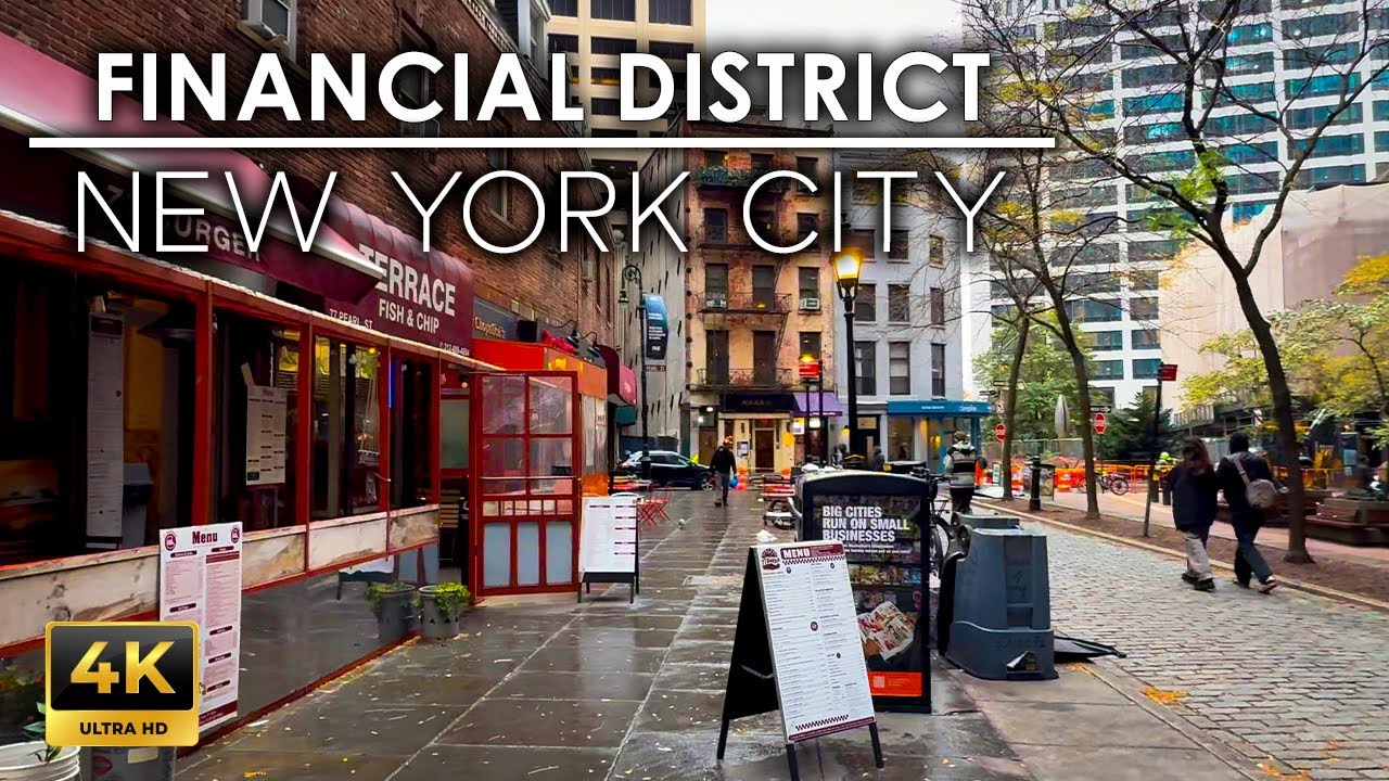 A Great Day in Manhattan, Financial District, a Millionaire's Town in NYC | 4k New York Walking Tour