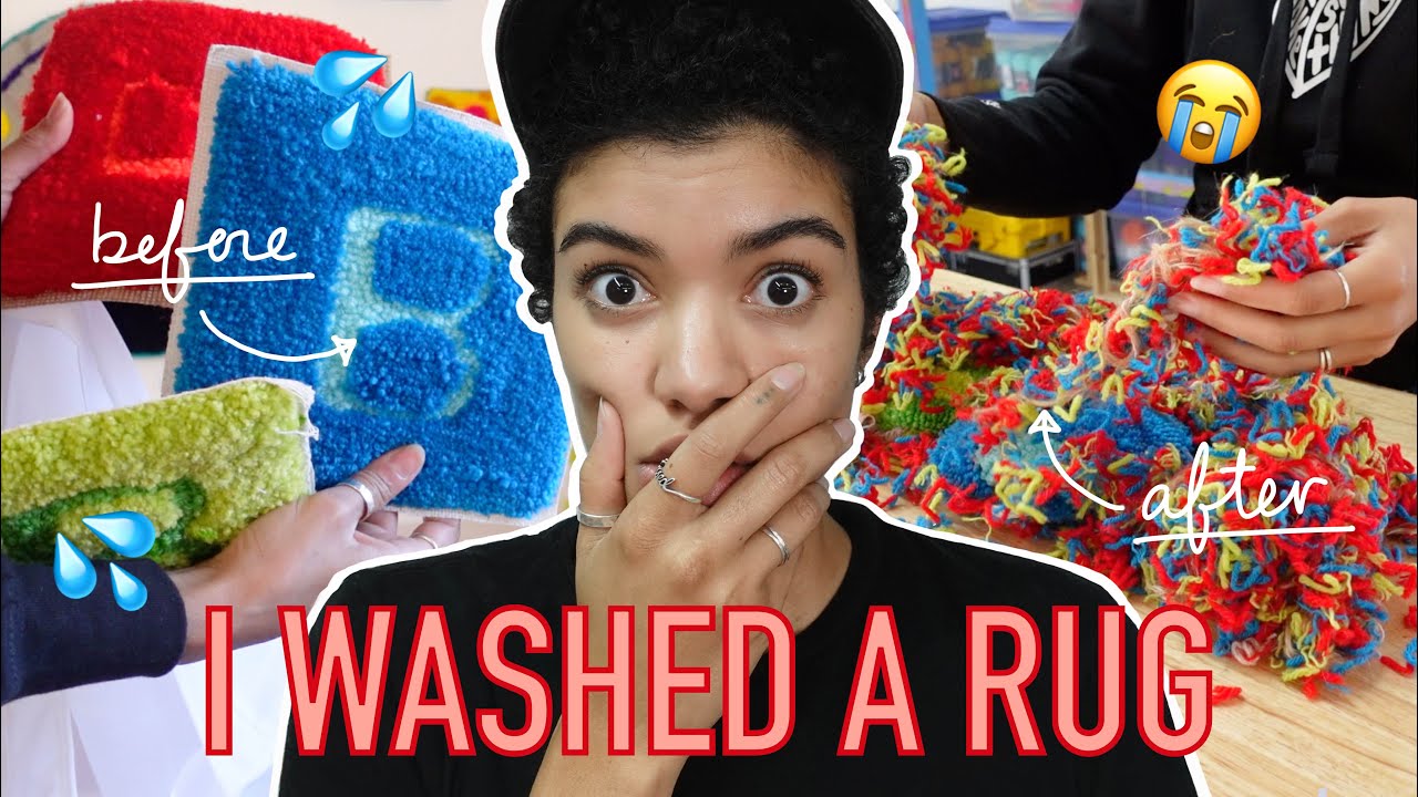 Я ПОСТИРАЛА свой ворсистый ковёр 💦 || СПОЙЛЕР: он полностью развалился 😭