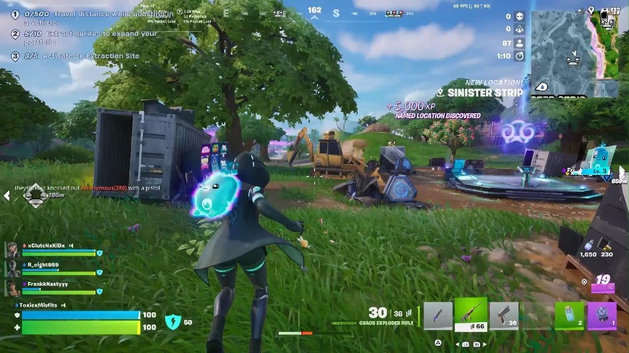 SINISTER STRIPE  VAULT LOCATION Fortnite RUNNERS