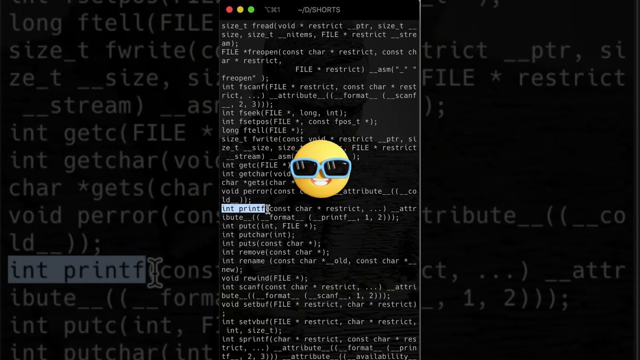 Hello world with no stdio.h, the trick nobody needs!