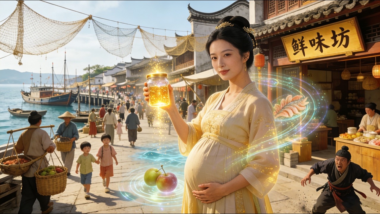 A pregnant widow with a magical kitchen makes a comeback, outsmarting villains.#drama #shortdrama