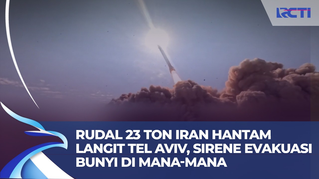 SERANGAN BESAR! Iran Luncurkan Rudal Sejjil 23 Ton ke Israel, Warga Panik Larikan Diri