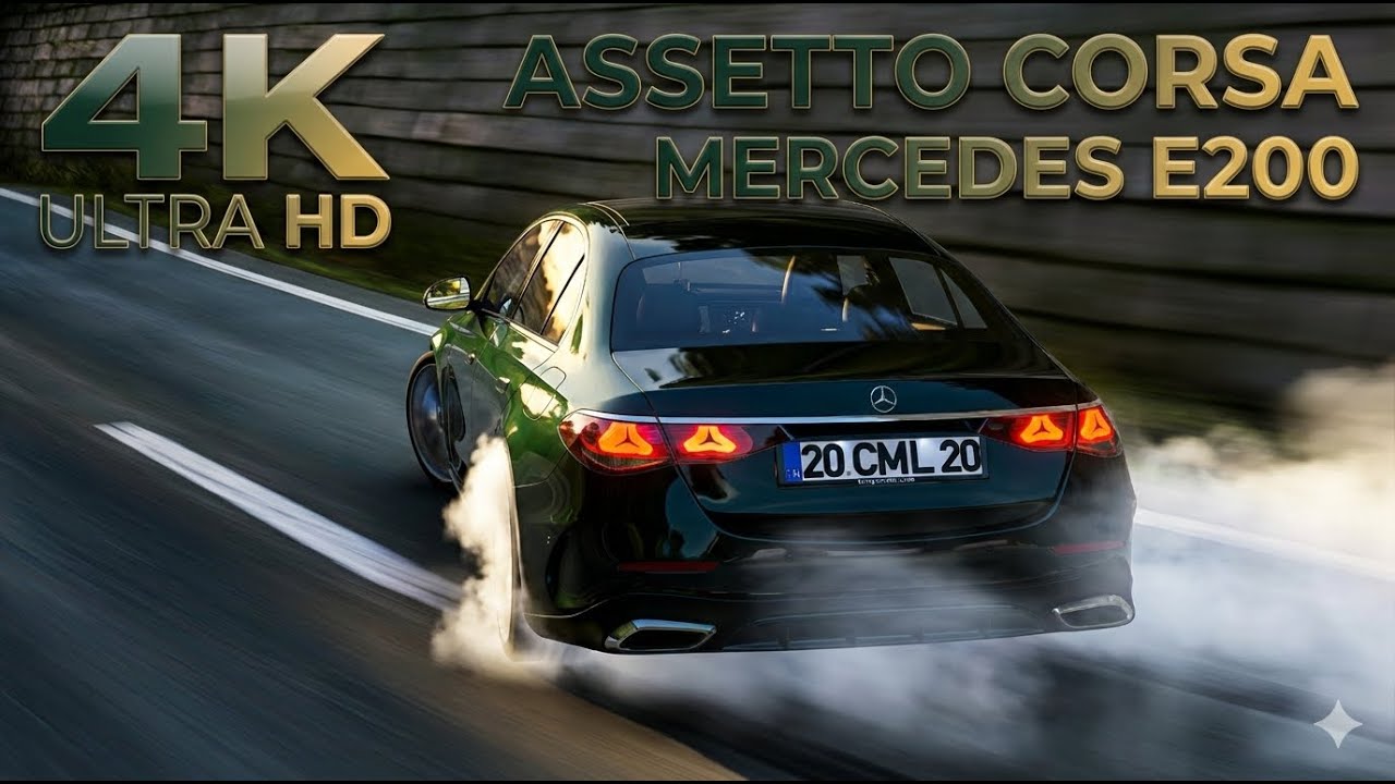 Assetto Corsa Drift | Mercedes E-Class E200 on Tsuchisaka Pass – 4K