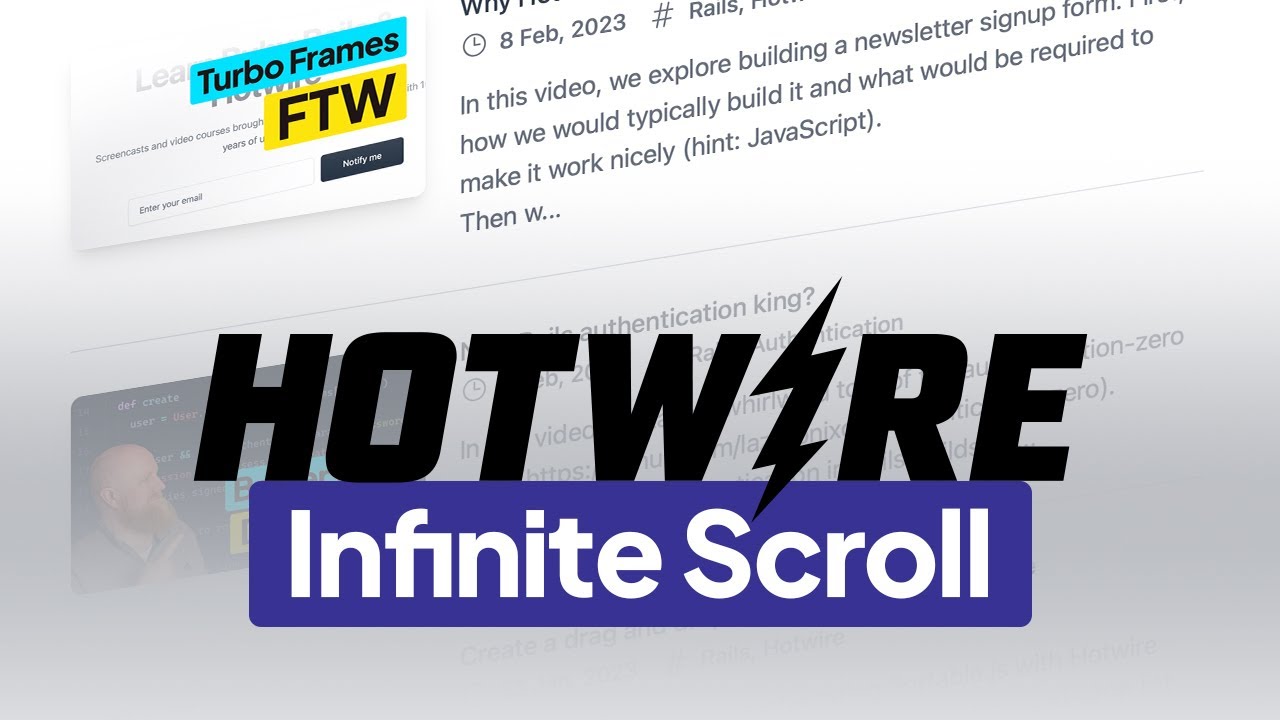 The BEST way to build Infinite Scroll using Hotwire